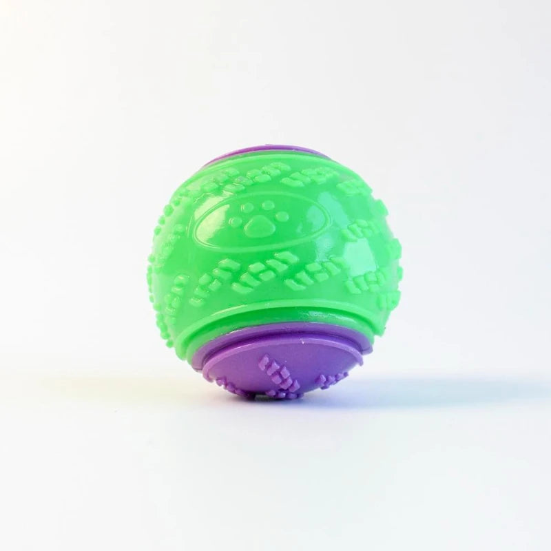 Dog Chew Ball Toy – 6.5cm Rubber Squeaky Puppy Toy
