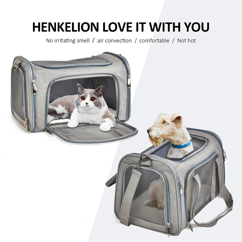 Small Dog Carrier Backpack – Soft-Sided Cat & Pet Travel Bag