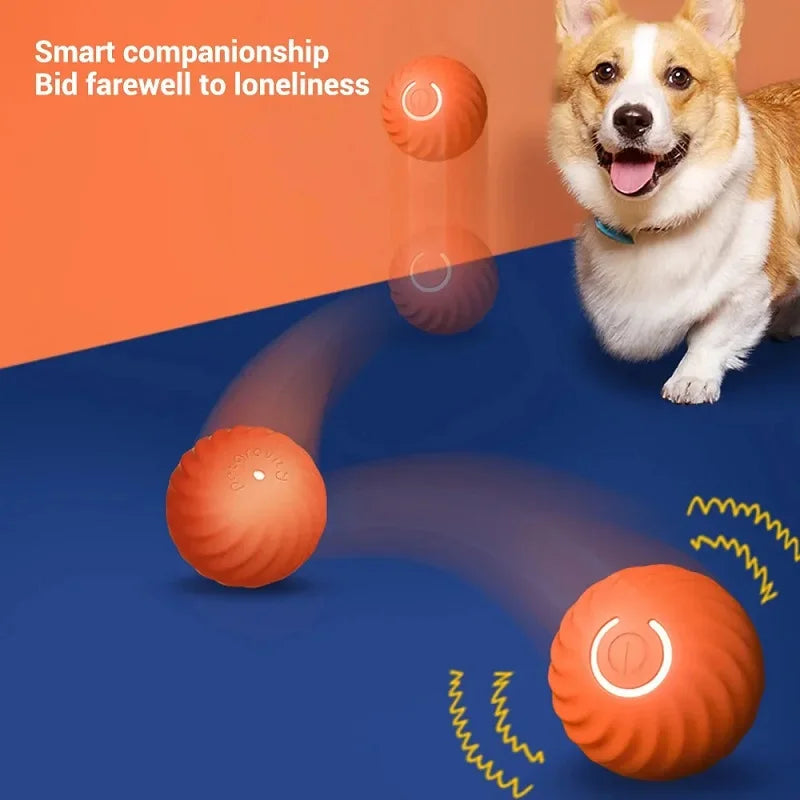 Automatic Dog Ball Toy – Interactive Rolling & Bouncing T