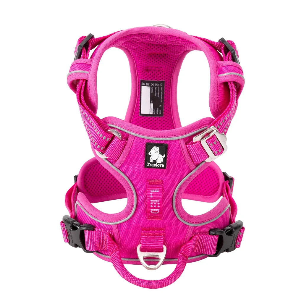 No Pull Dog Harness Adjustable Nylon Reflective Padded
