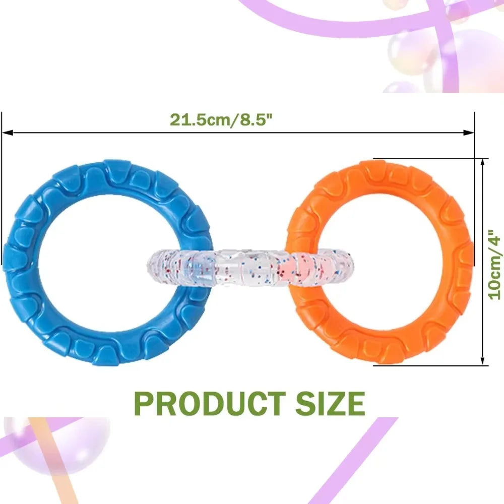 Dog Chew Toy Rubber Ball for Teeth Cleaning & Training