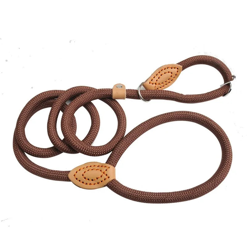 Slip Rope Dog Leash – Adjustable Braided Training Lead for Large Dogs