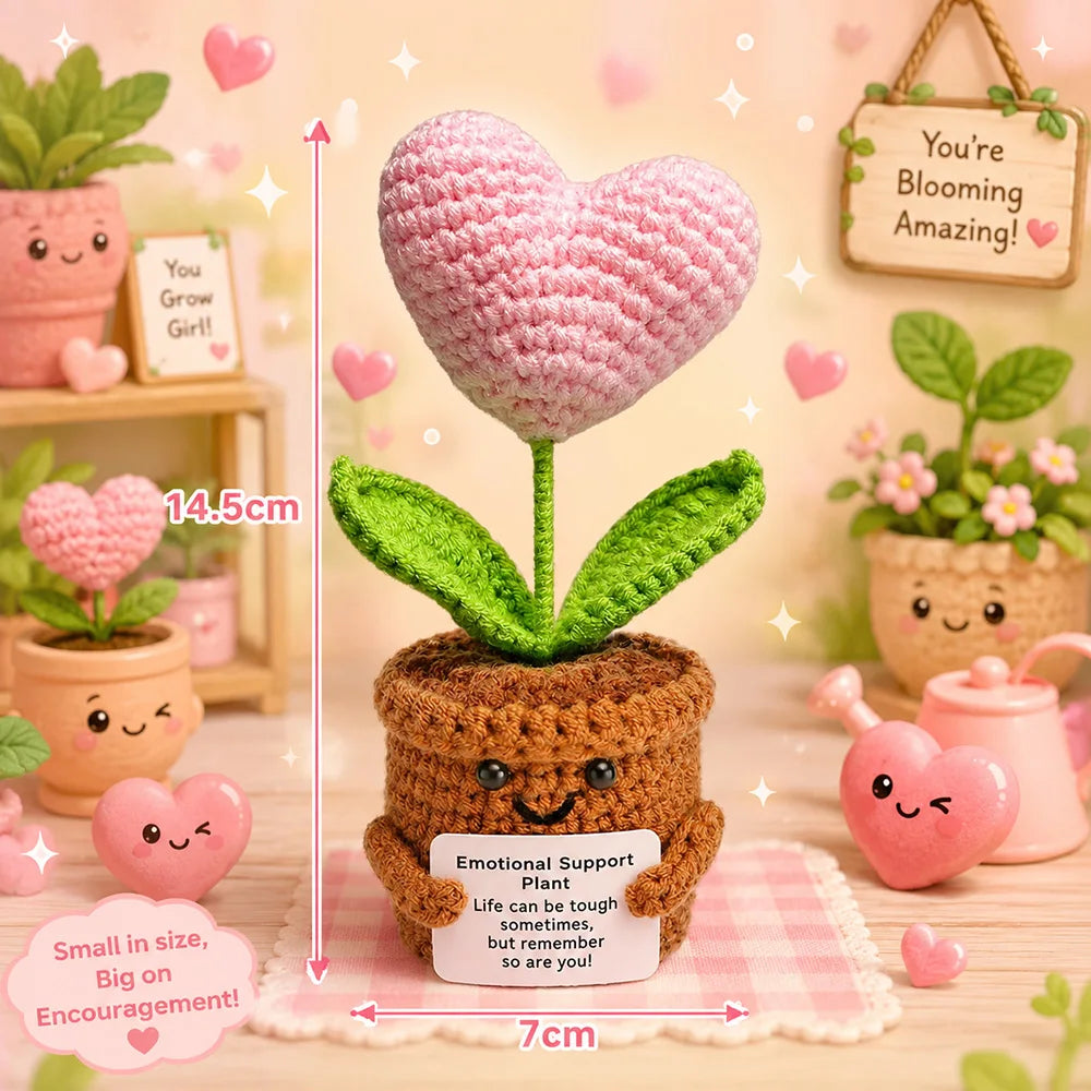Crochet Plush Pocket Hug Doll, Handmade Mini Plush Gift