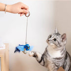Interactive Bird Cat Toy – Teaser with Catnip