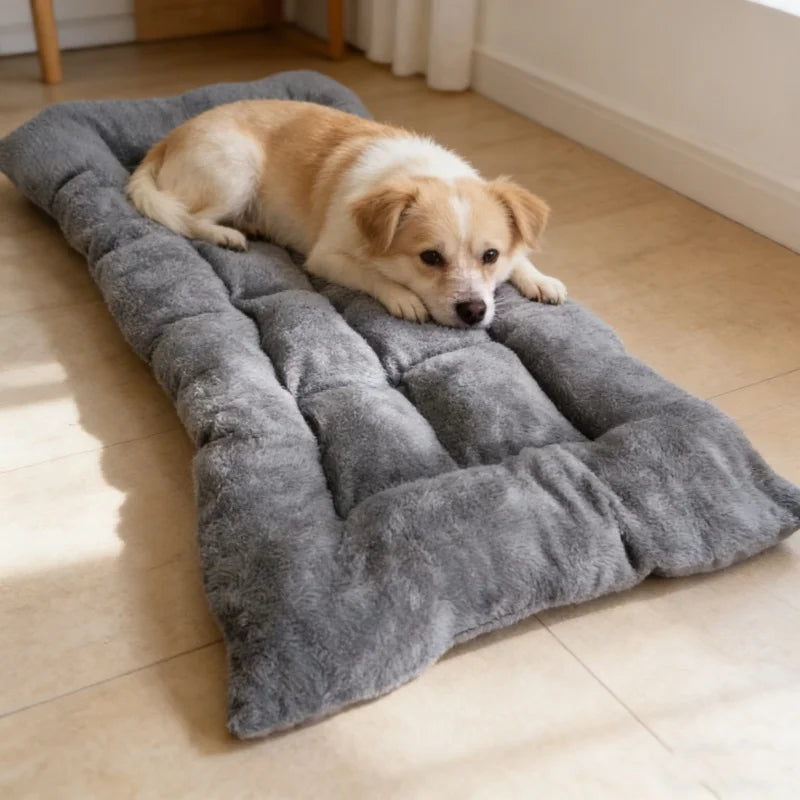 Plush Dog Bed Soft Padded Mat for Small Medium Large Dogs