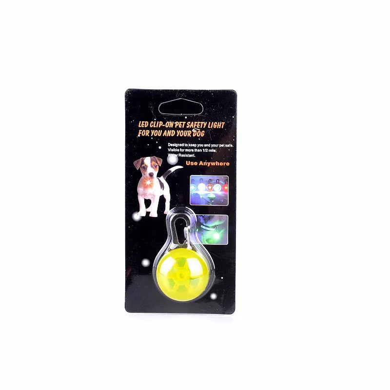 LED Dog Collar Light, Glow Pet Safety Pendant for Night Walks