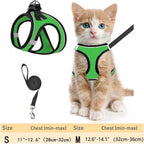 Cat Harness and Leash – Adjustable Reflective Soft Mesh Vest