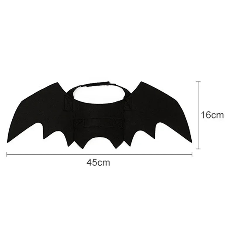 Bat Wing Cat Costume – Black Halloween Pet Cosplay Outfit
