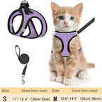 Cat Harness and Leash – Adjustable Reflective Soft Mesh Vest