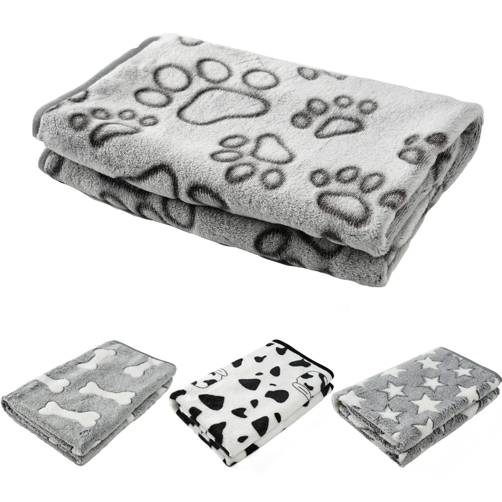 Dog Bed Mat – Soft Warm Coral Fleece Pet Sleeping & Travel Mat