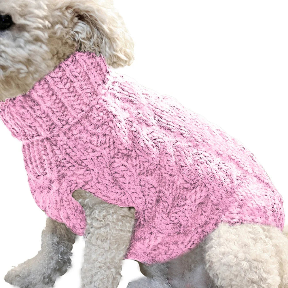 Dog Sweater for Small Dogs Warm Knit Winter Pet Clothing