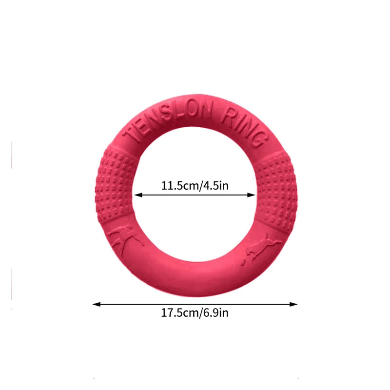 Dog Training Ring – Rubber Flying Disc Toy