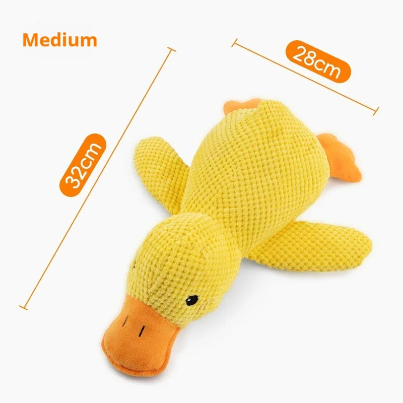 Plush Dog Toy – Squeaky Duck Chew Toy for Dogs