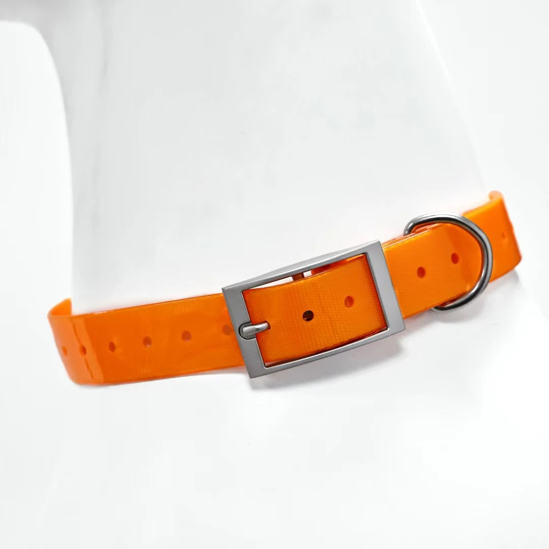 Heavy Duty Dog Collar, Waterproof Adjustable TPU Collar