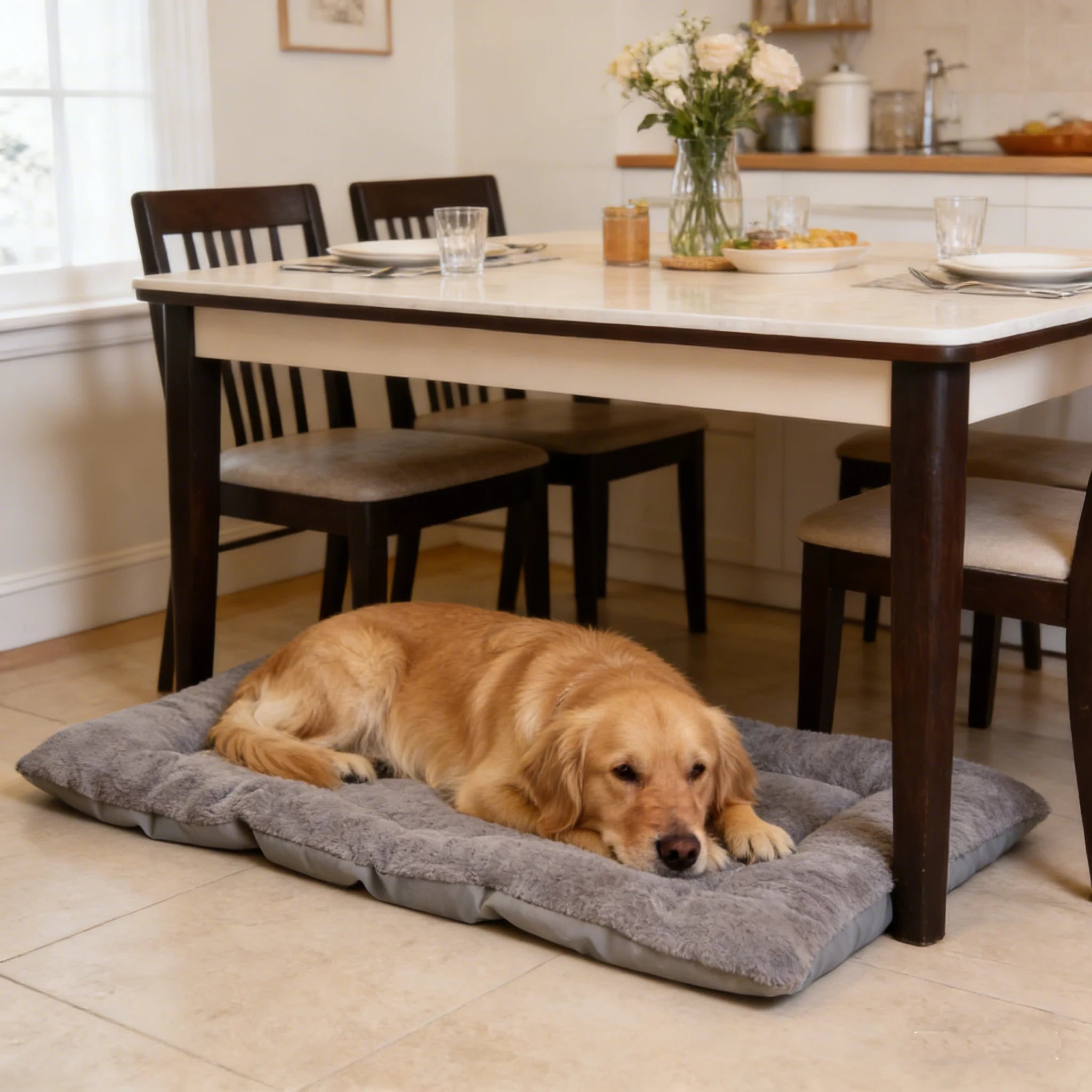 Plush Dog Bed Soft Padded Mat for Small Medium Large Dogs