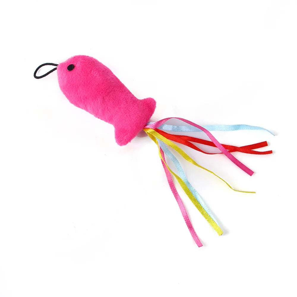 9 Pack Cat Feather Toy Replacement Heads for Interactive Play
