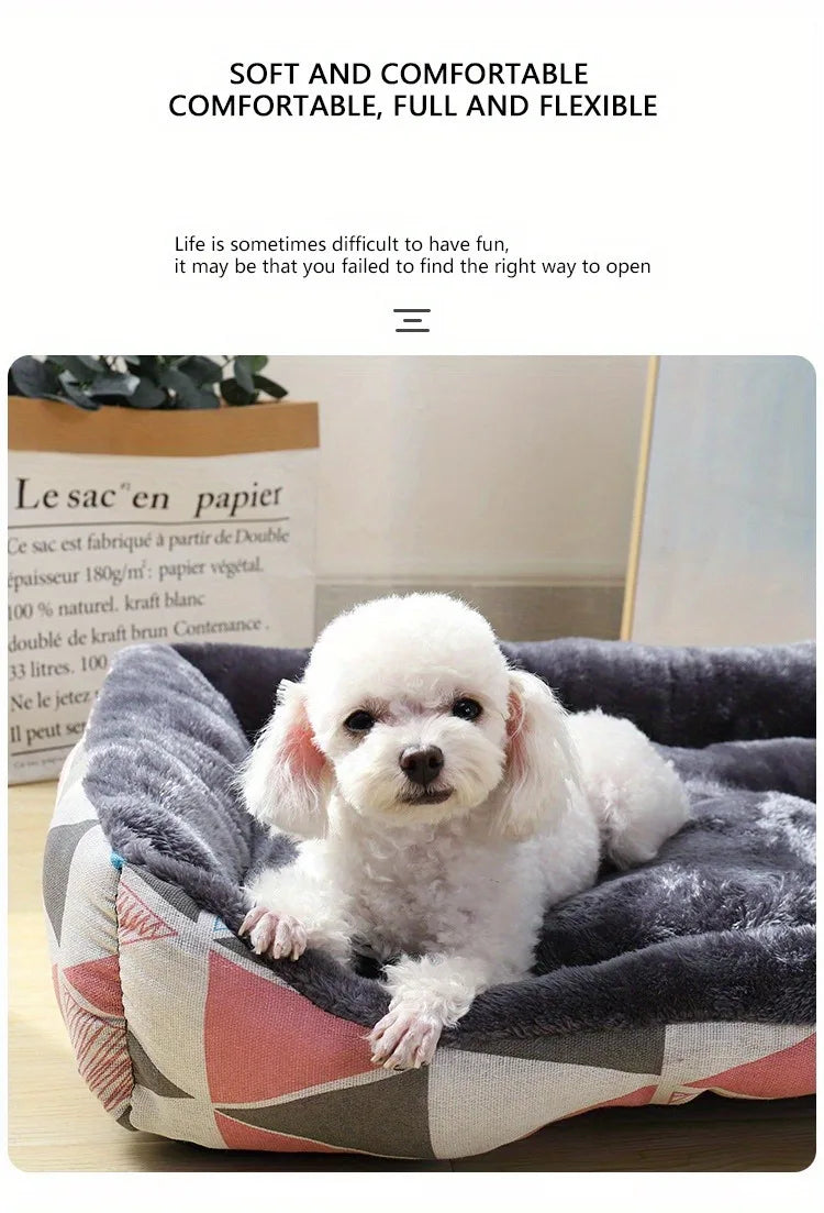 Dog Bed – Winter Pet Sofa Mat for Dogs & Cats