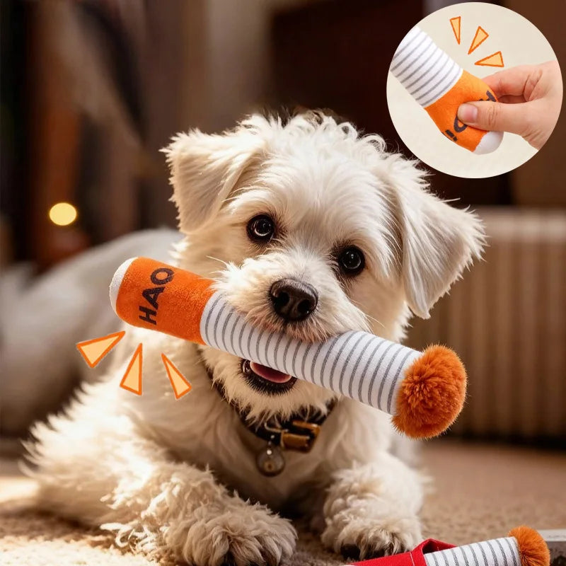 Squeaky Dog Toy Plush Interactive Chew Toy for Dogs