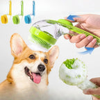 Pet Grooming Brush – Soft Silicone Massage Comb