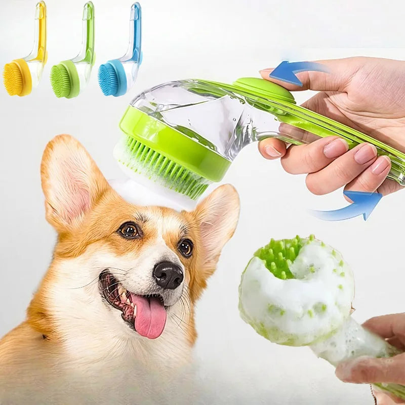 Pet Grooming Brush – Soft Silicone Massage Comb