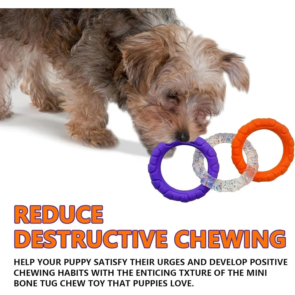 Dog Chew Toy Rubber Ball for Teeth Cleaning & Training
