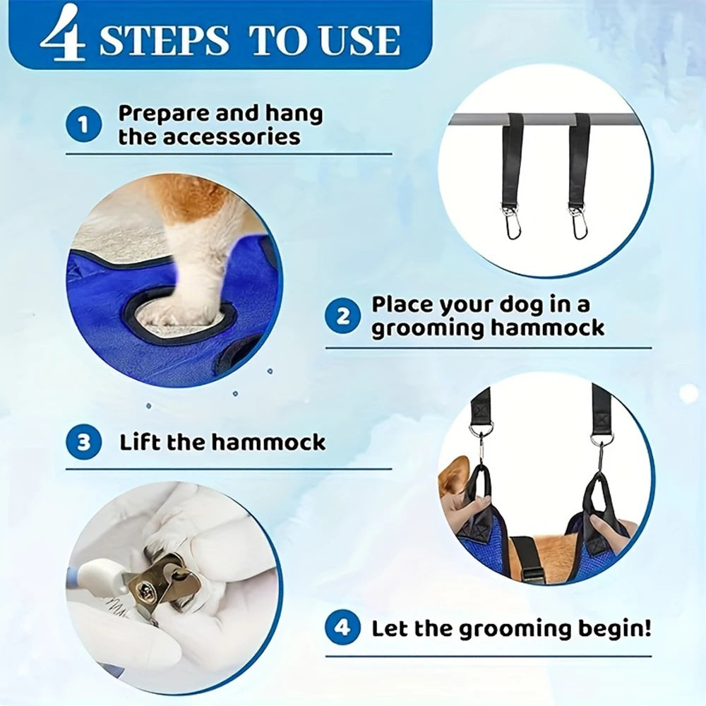 Cat Grooming Hammock – Pet Nail Trimming Restraint Bag