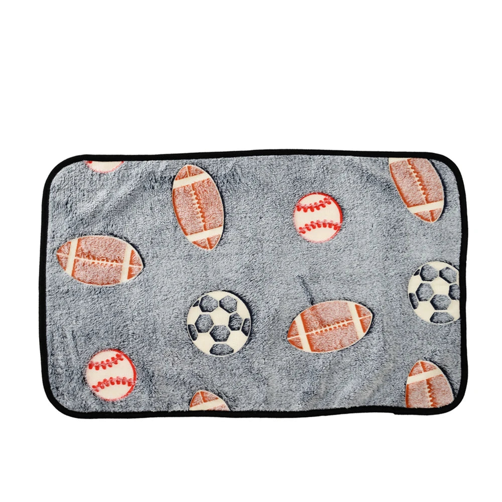 Dog Bed Mat – Soft Warm Coral Fleece Pet Sleeping & Travel Mat