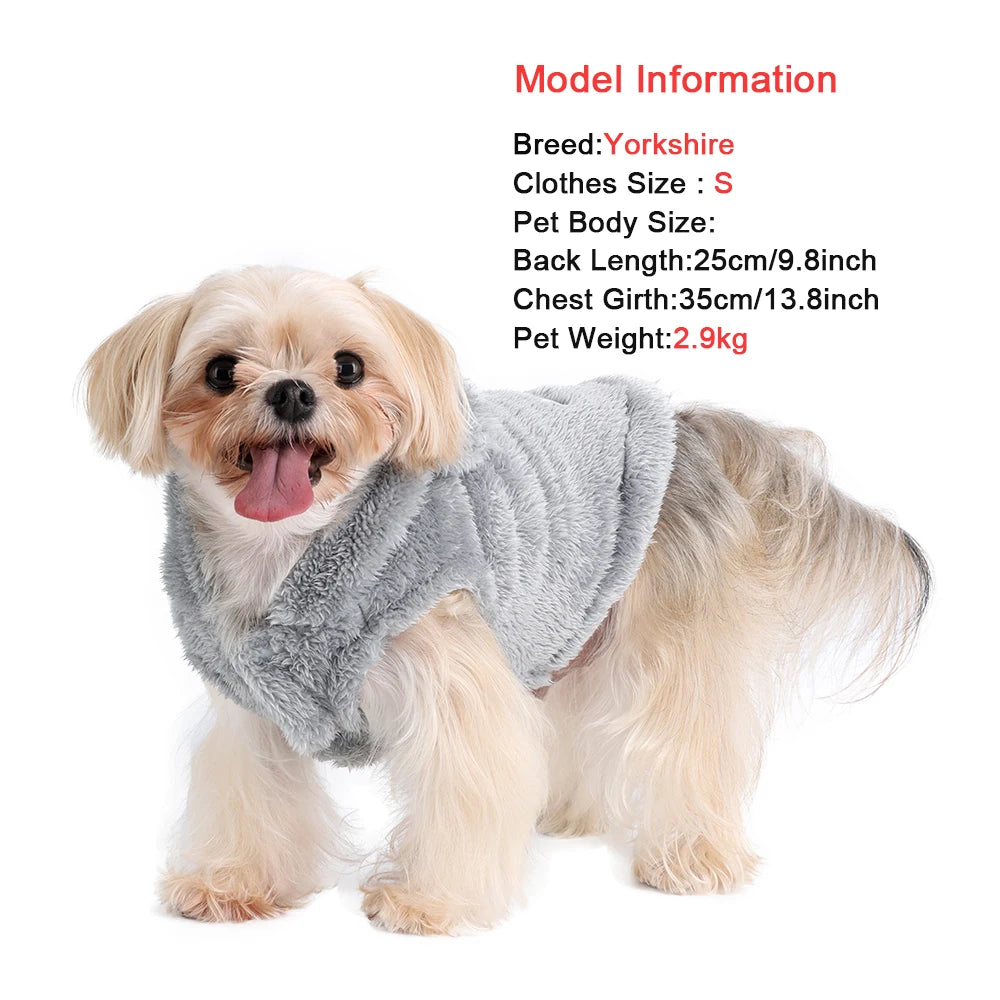 Dog Hoodie – Soft Fleece Coat for Small & Medium Dogs