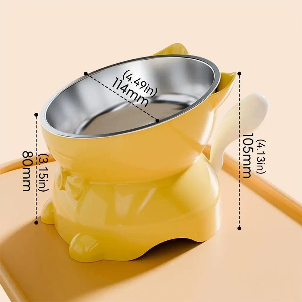 Elevated Cat Bowl – Inclined Food & Water