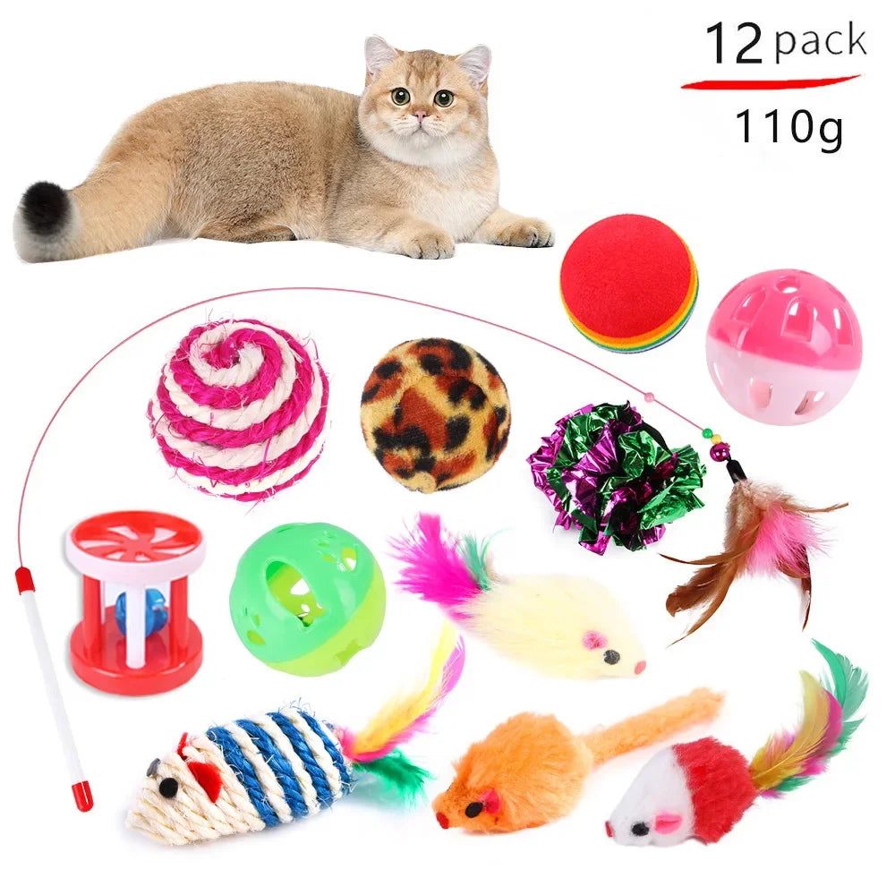 Cat Play Tunnel Mouse Shape Toy for Kittens Indoor Play