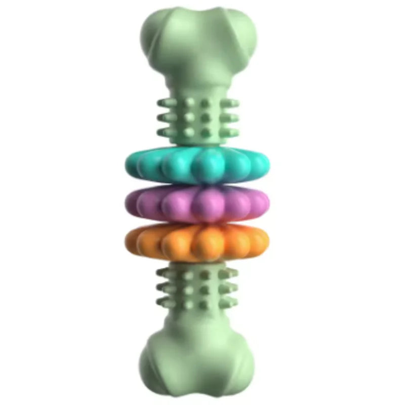 Dog Teething Toy, TPR Chew Stick & Treat Dispensing Toy