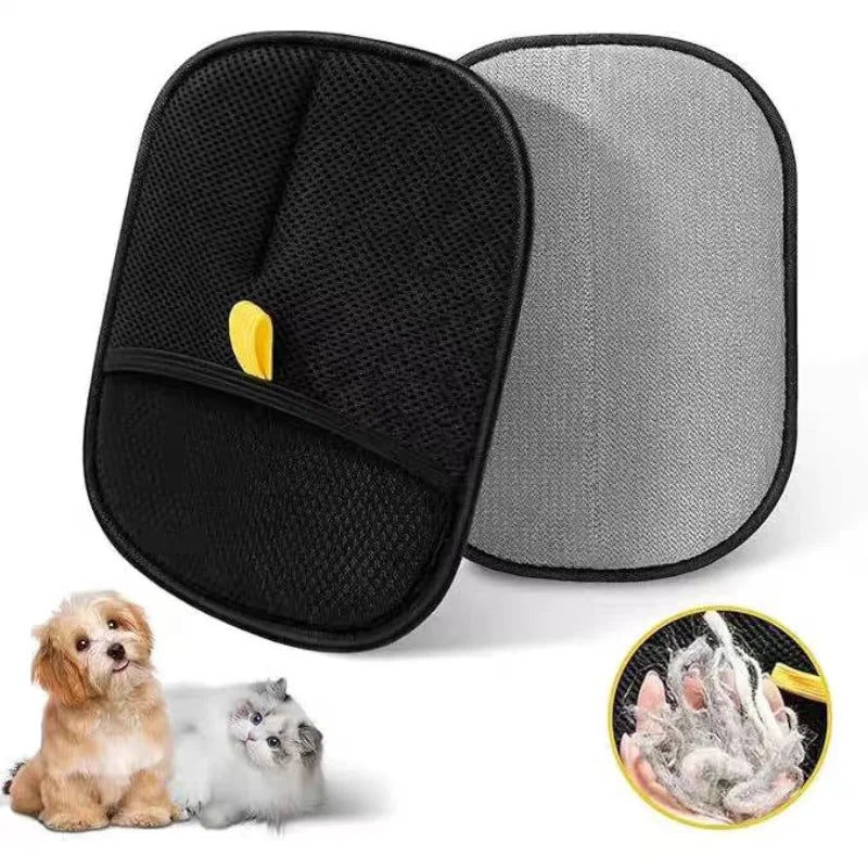 Pet Hair Removal Glove – Double-Sided Dog & Cat Grooming Tool