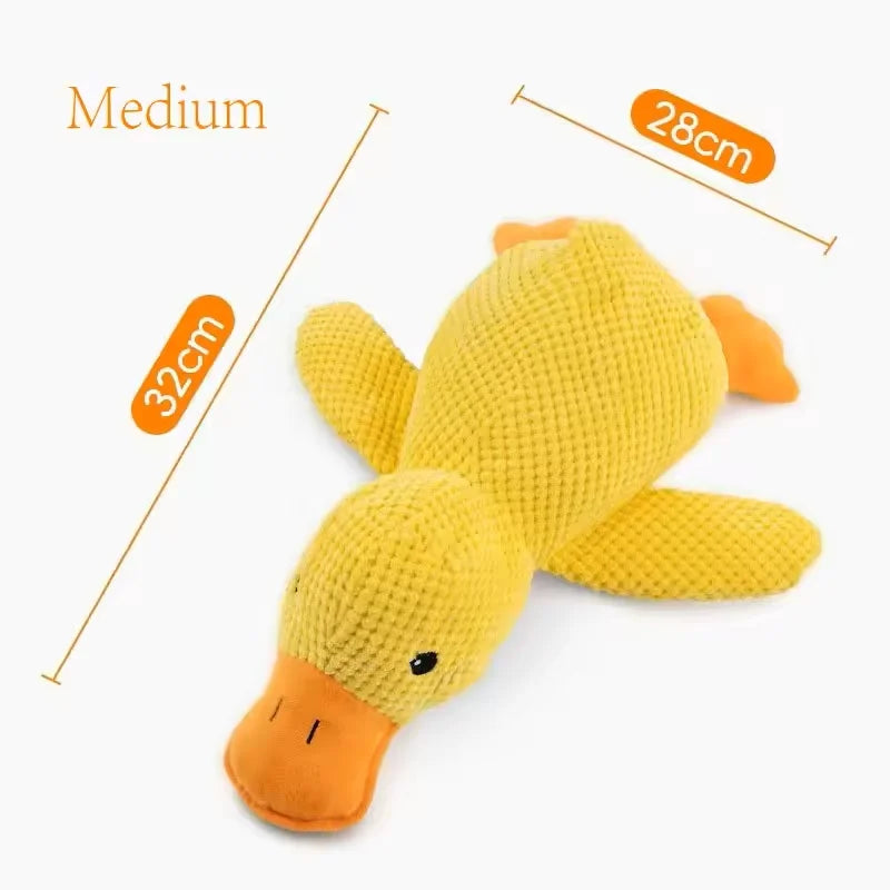 Squeaky Duck Dog Toy – Plush Sound Toy for Puppies & Dogs