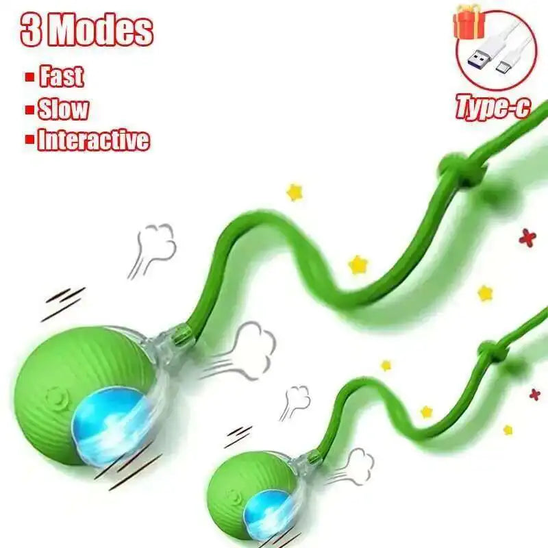 Automatic Dog Ball Toy – Rechargeable Interactive Rolling Ball