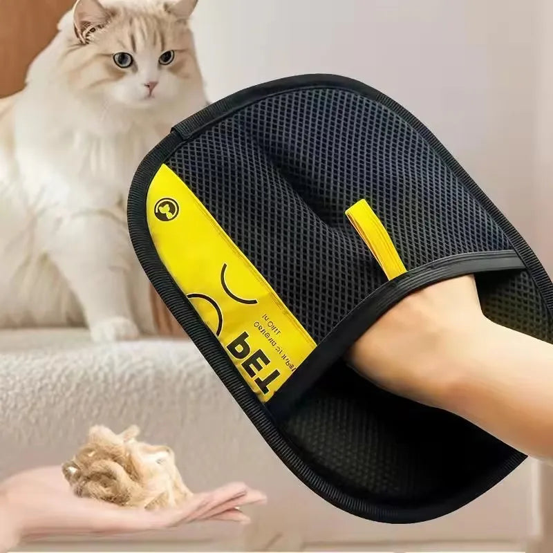 Pet Hair Remover Glove – Reusable Cat & Dog Grooming Mitt