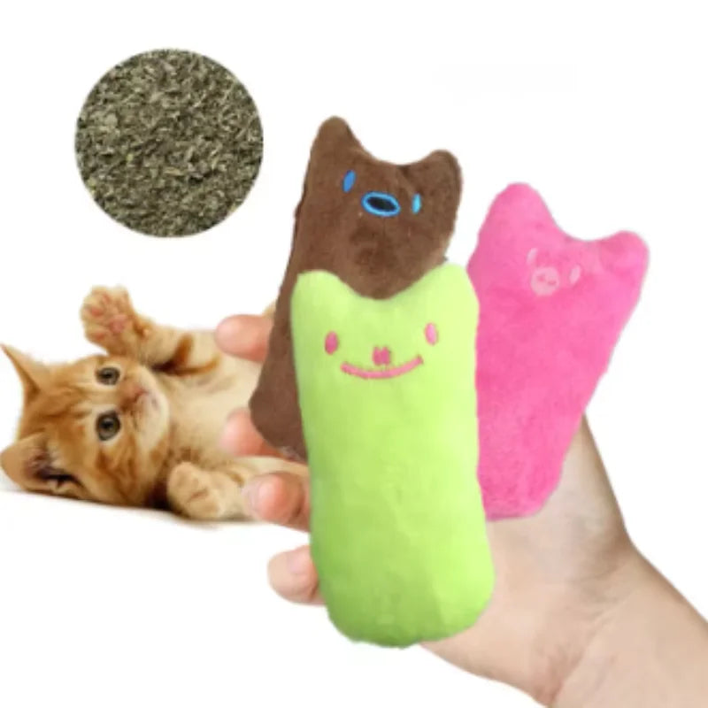 Catnip Cat Toy – Plush Teeth Grinding & Interactive Chew Toy