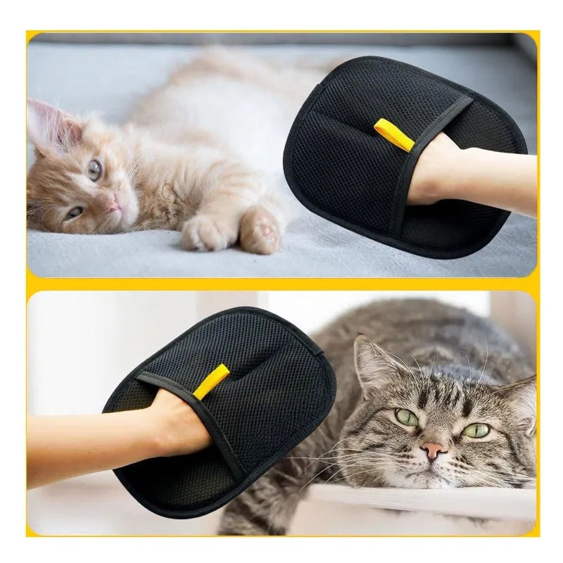 Pet Grooming Gloves, Dog & Cat Hair Remover Brush