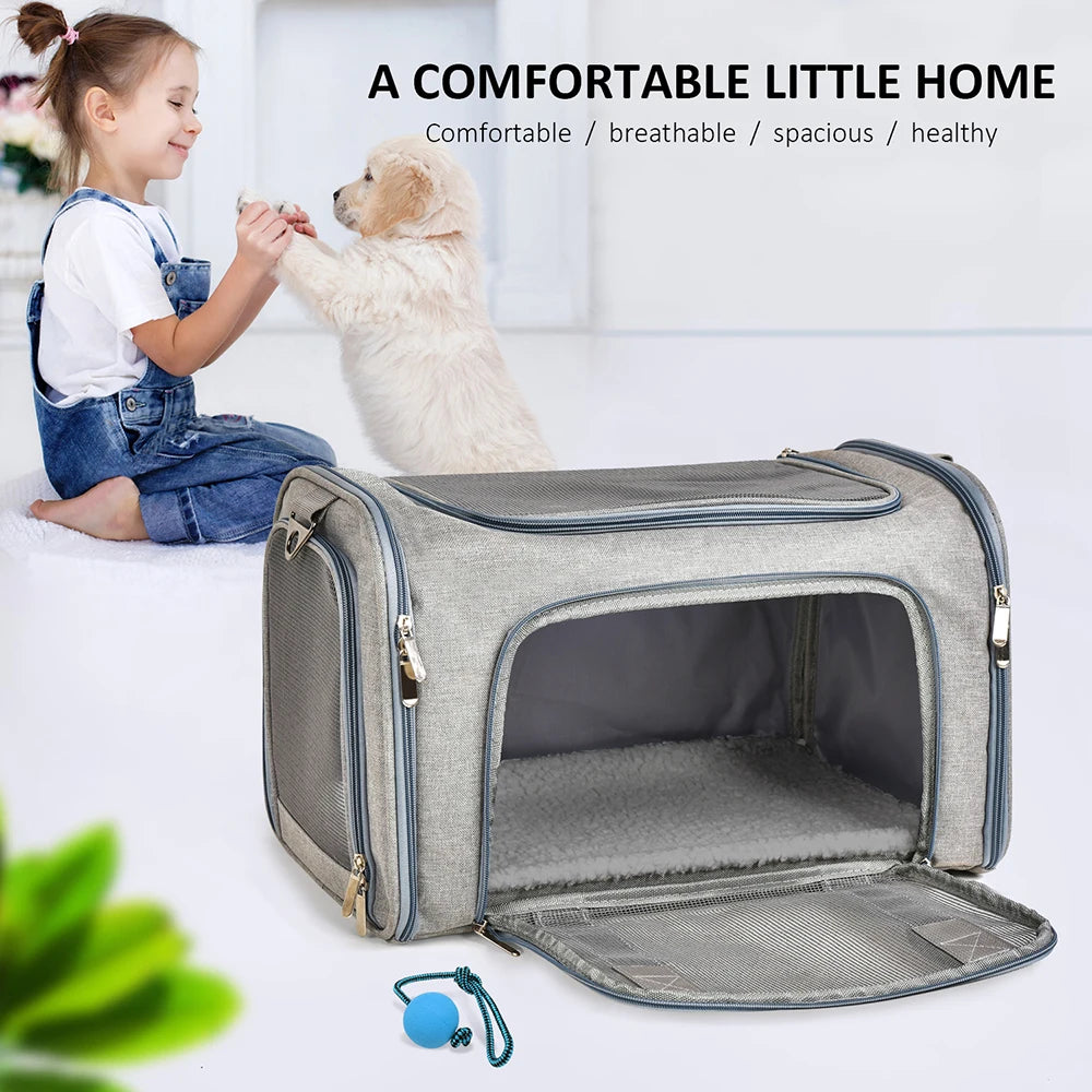 Small Dog Carrier Backpack – Soft-Sided Cat & Pet Travel Bag