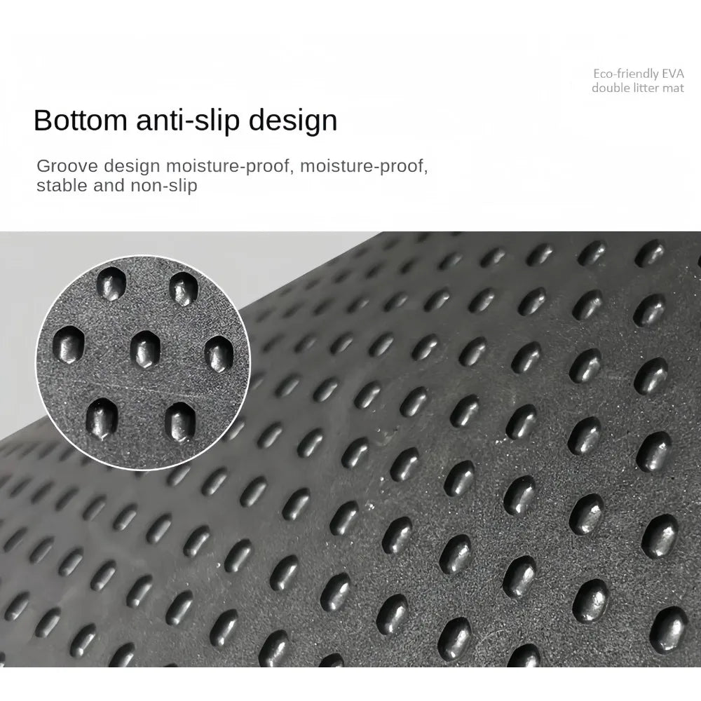 Cat Litter Mat – Double Layer Waterproof Non Slip Pad