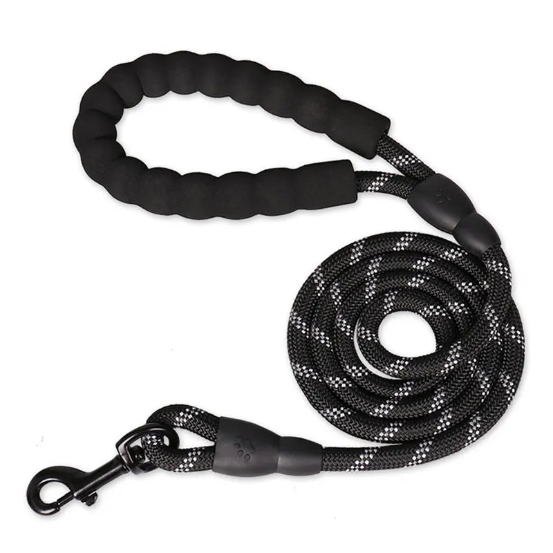 Reflective Dog Leash – Nylon Walking Lead with Quick Release