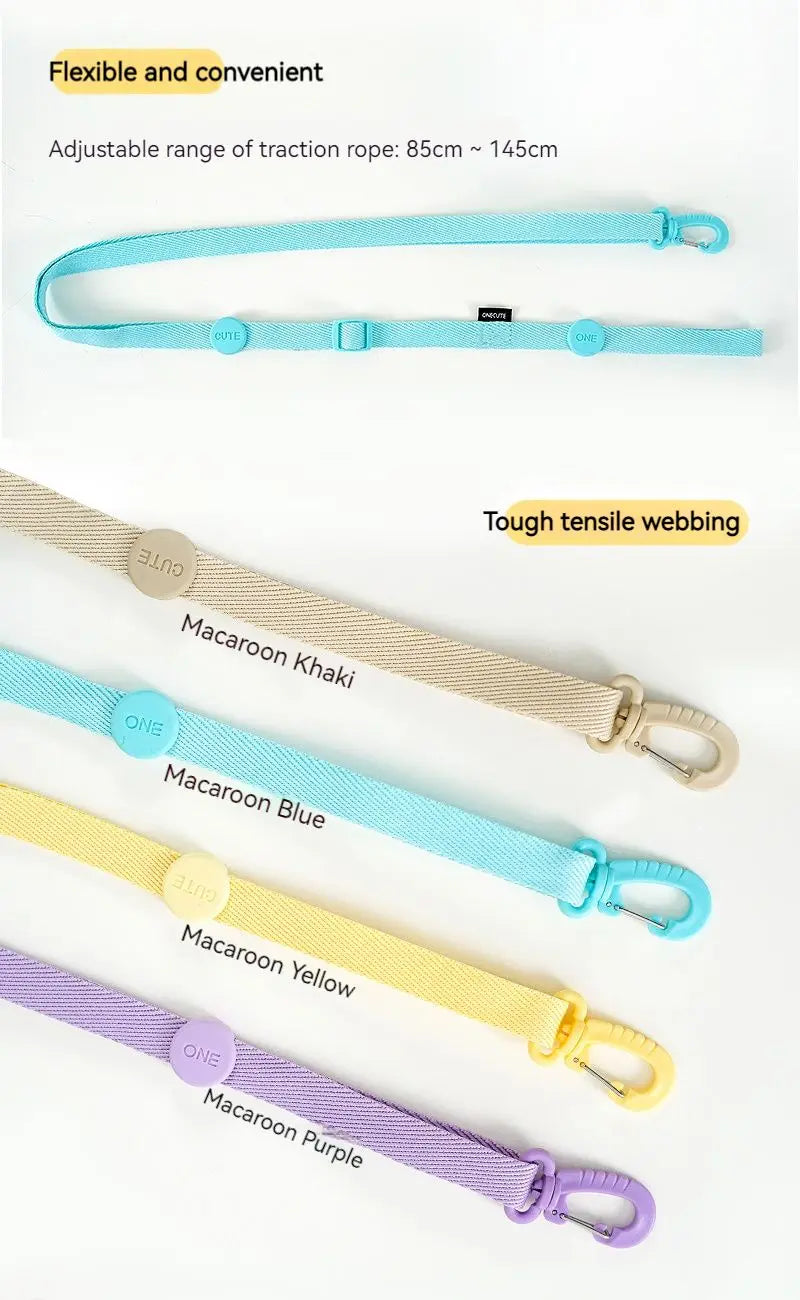 Dog Harness Leash Set – Reflective Adjustable Set for Puppies & Cats