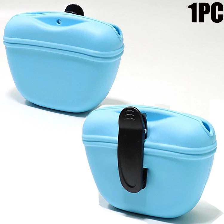 Dog Treat Pouch – Portable Training Bag With Belt Clip