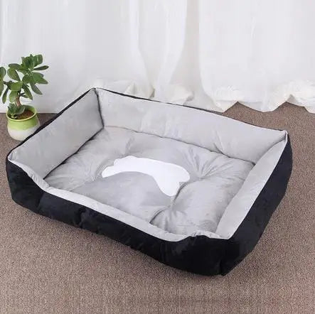 Large Dog Bed – Warm Square Pet Nest for Dogs & Cats