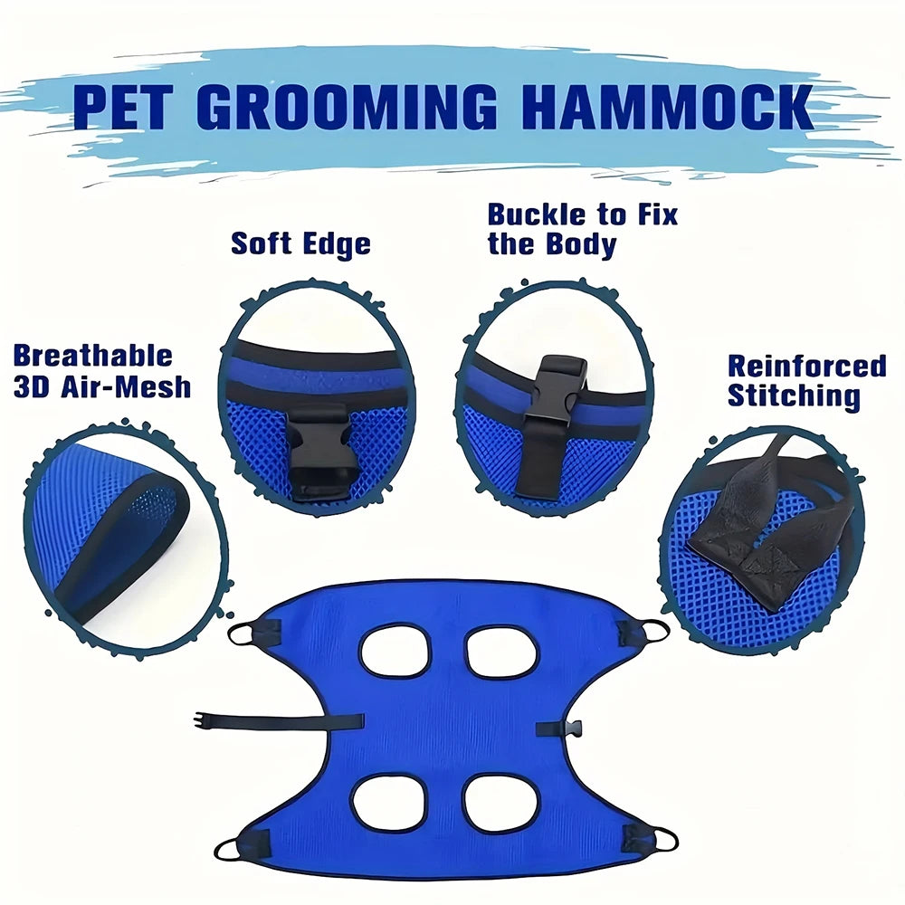 Cat Grooming Hammock – Pet Nail Trimming Restraint Bag