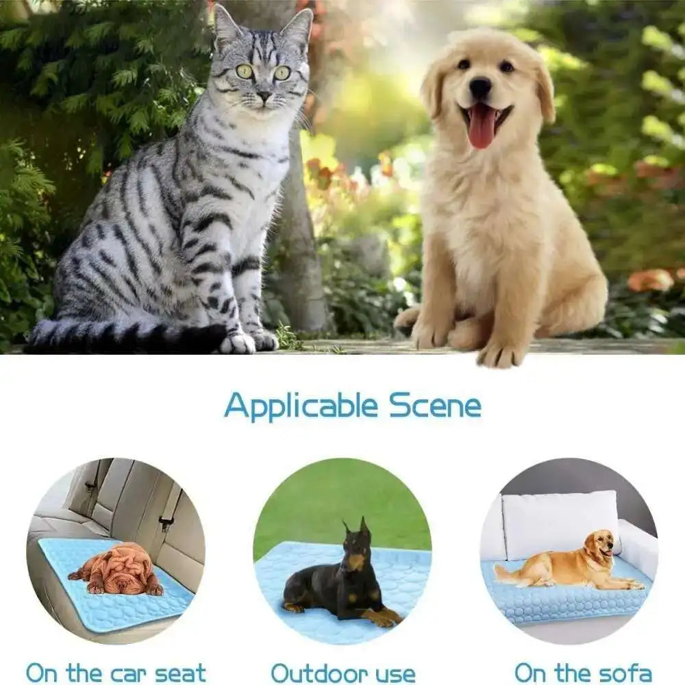 Dog Cooling Mat, Reusable Summer Cooling Pad for Dogs & Cats