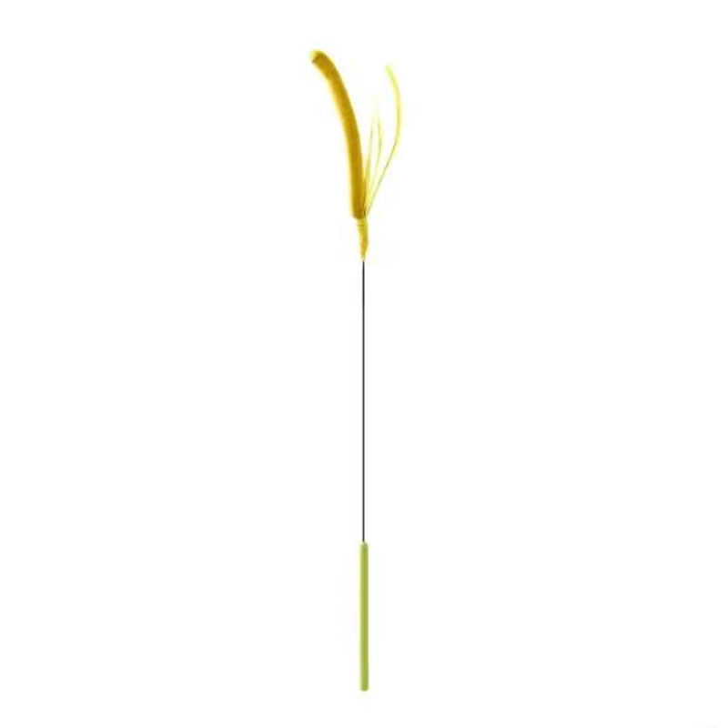 Feather Cat Wand – Flexible Interactive Teaser Toy for Cats
