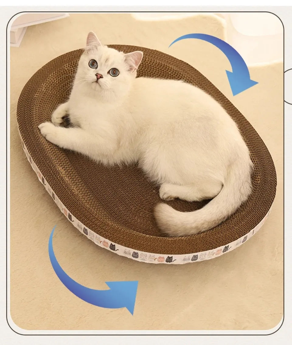 Cat Scratching Post – Corrugated Cat Scratcher with Catnip