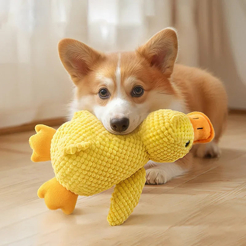 Interactive Plush Toy for Cats and Dogs, Aggressive Chewing, Squeak Doll,,Cats Dogs Interactive Plush Doll Pet Products.Labubo.