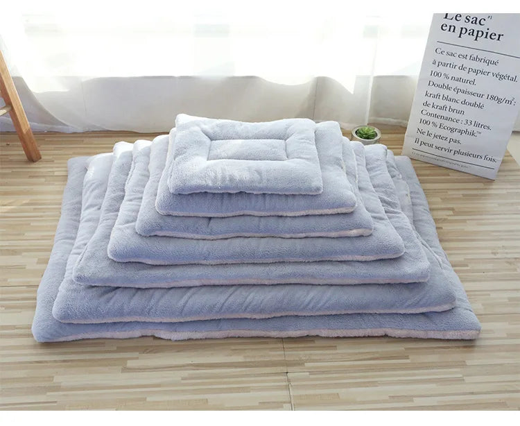 Cat Bed Mat – Double-Sided Plush Washable Bed for Cats & Small Dogs