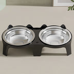 Stainless Steel Cat Bowl – Anti-Tip Food & Water Bowl for Pets